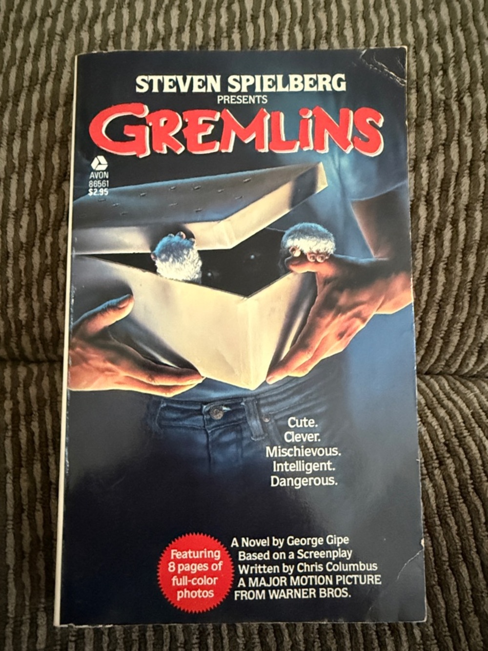 Vintage “Gremlins” Paperback Novel by George Gipe, Copyright 1984, Printed 1984